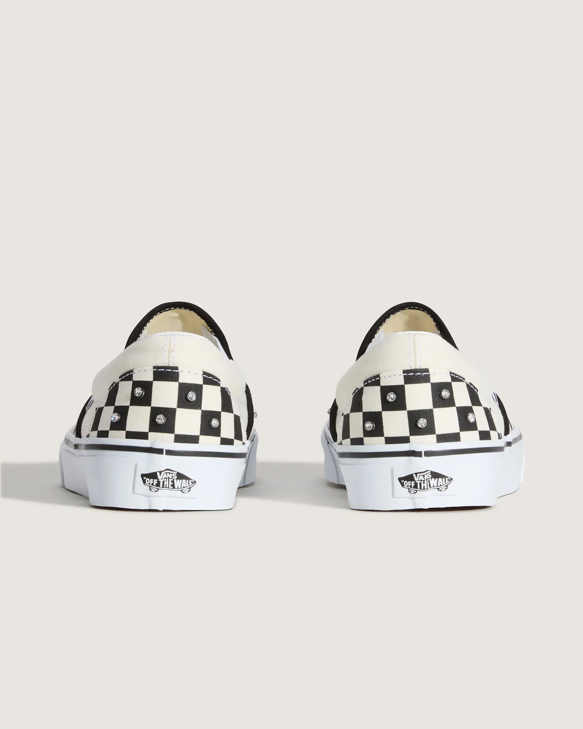 VANS Classic Slip-On CHECKERBOARD RHINESTONE BLACK Cipő kép 3