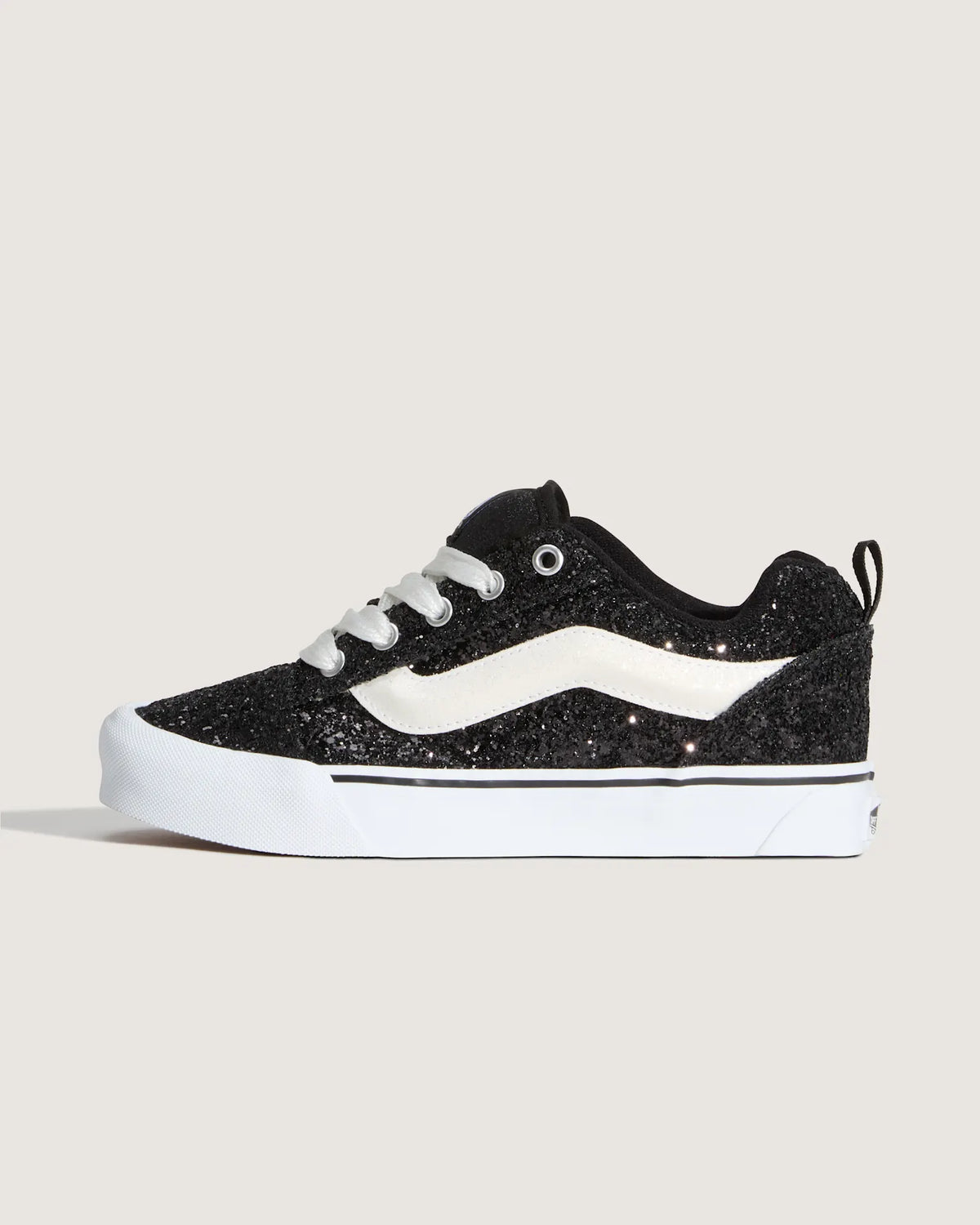 VANS Knu Skool GLITTER Black/White Cipő VN000D6ZMCG1 - 1