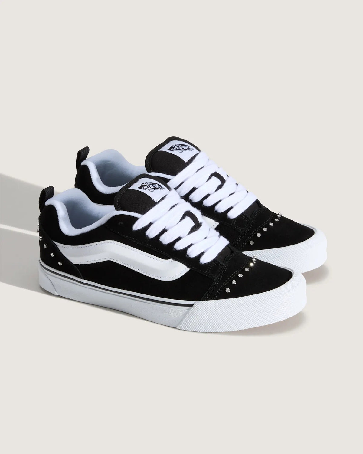 VANS Knu Skool RHINESTONE BLACK/WHITE Cipő - 3