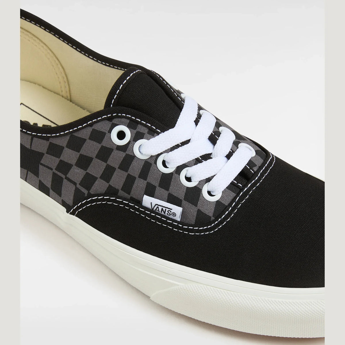 VANS Authentic WARP CHECK BLACK Cipő kép 4