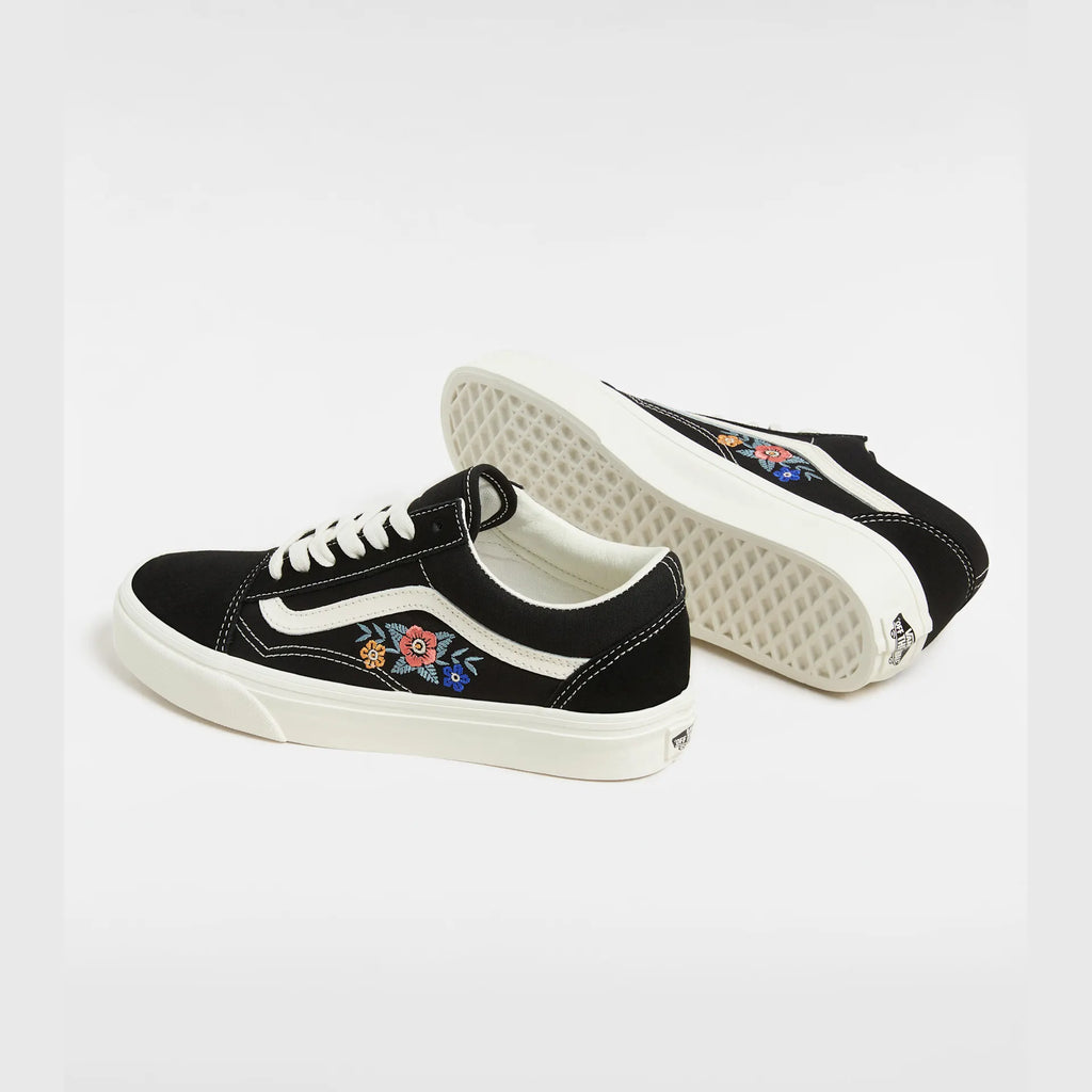 VANS Old Skool BLACK FLORAL Cipő kép 3