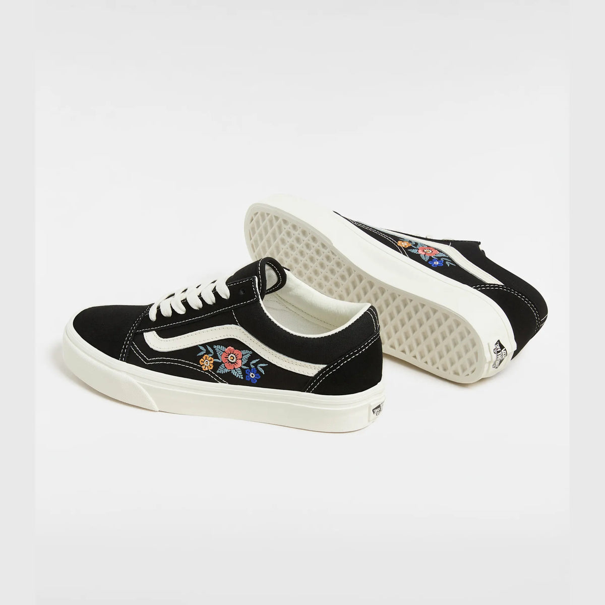 VANS Old Skool BLACK FLORAL Cipő kép 3