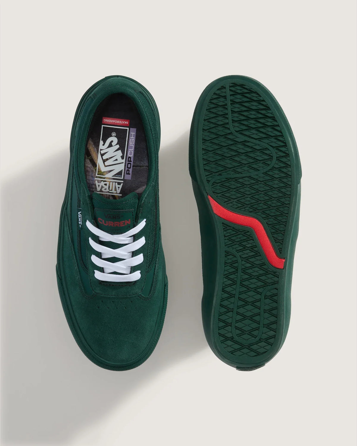 VANS Skate Curren Caples EMERALD Cipő kép 2