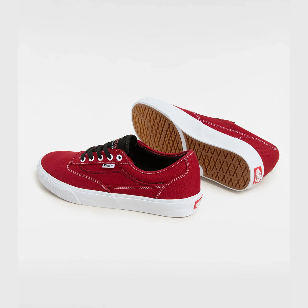 VANS Skate Curren Caples RED/WHITE Cipő kép 3