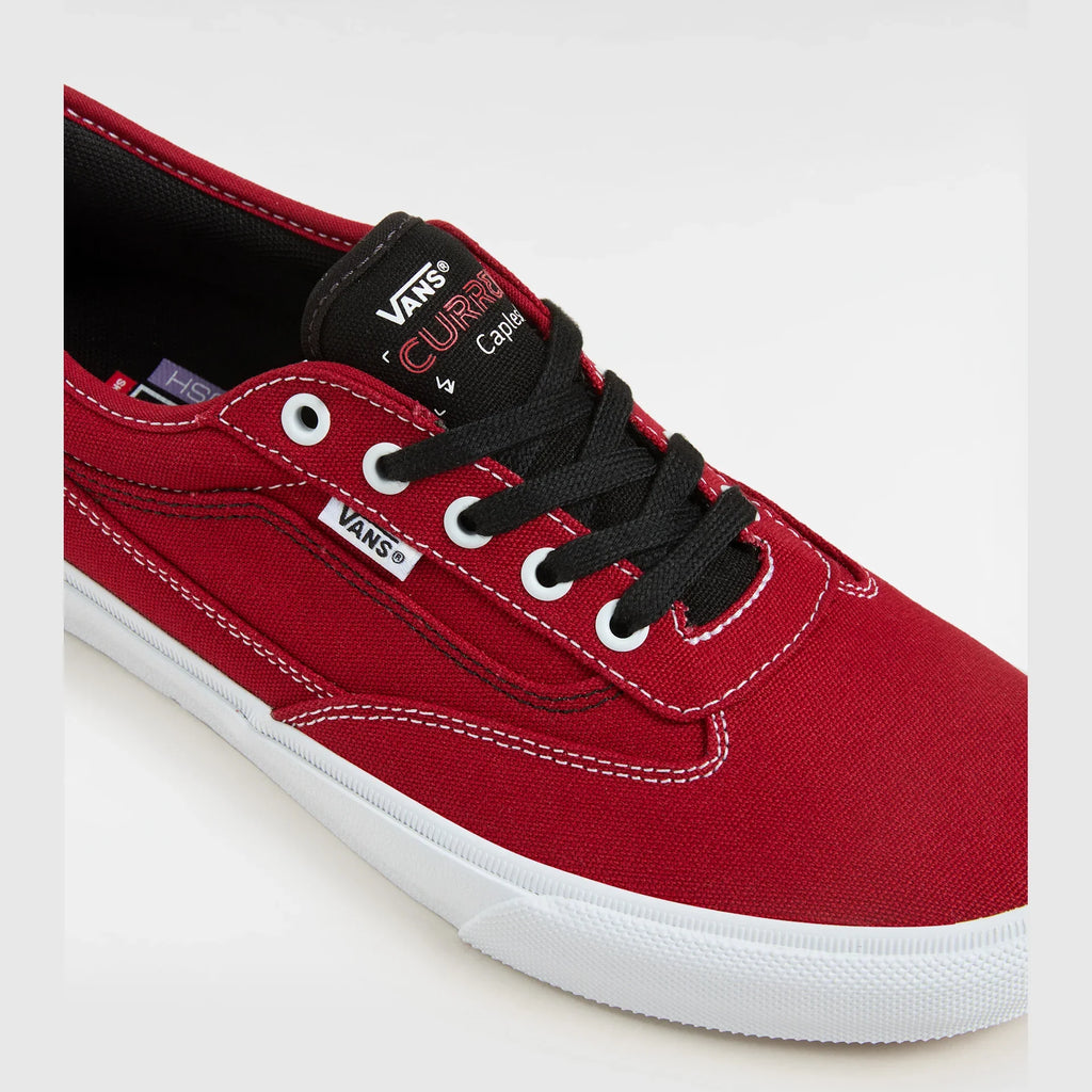 VANS Skate Curren Caples RED/WHITE Cipő kép 4