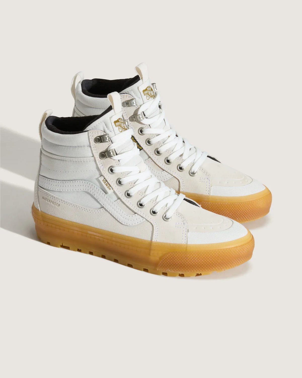 VANS MTE Sk8-Hi Waterproof Insulated WHITE/GUM Cipő kép 2