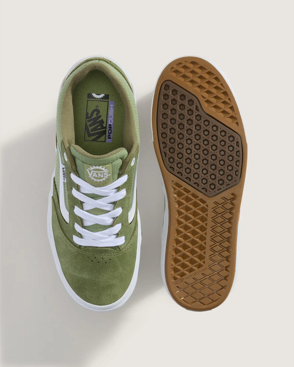 VANS BMX Proof Wafflecup OLIVE/WHITE Cipő VN000DCGY331 - 2