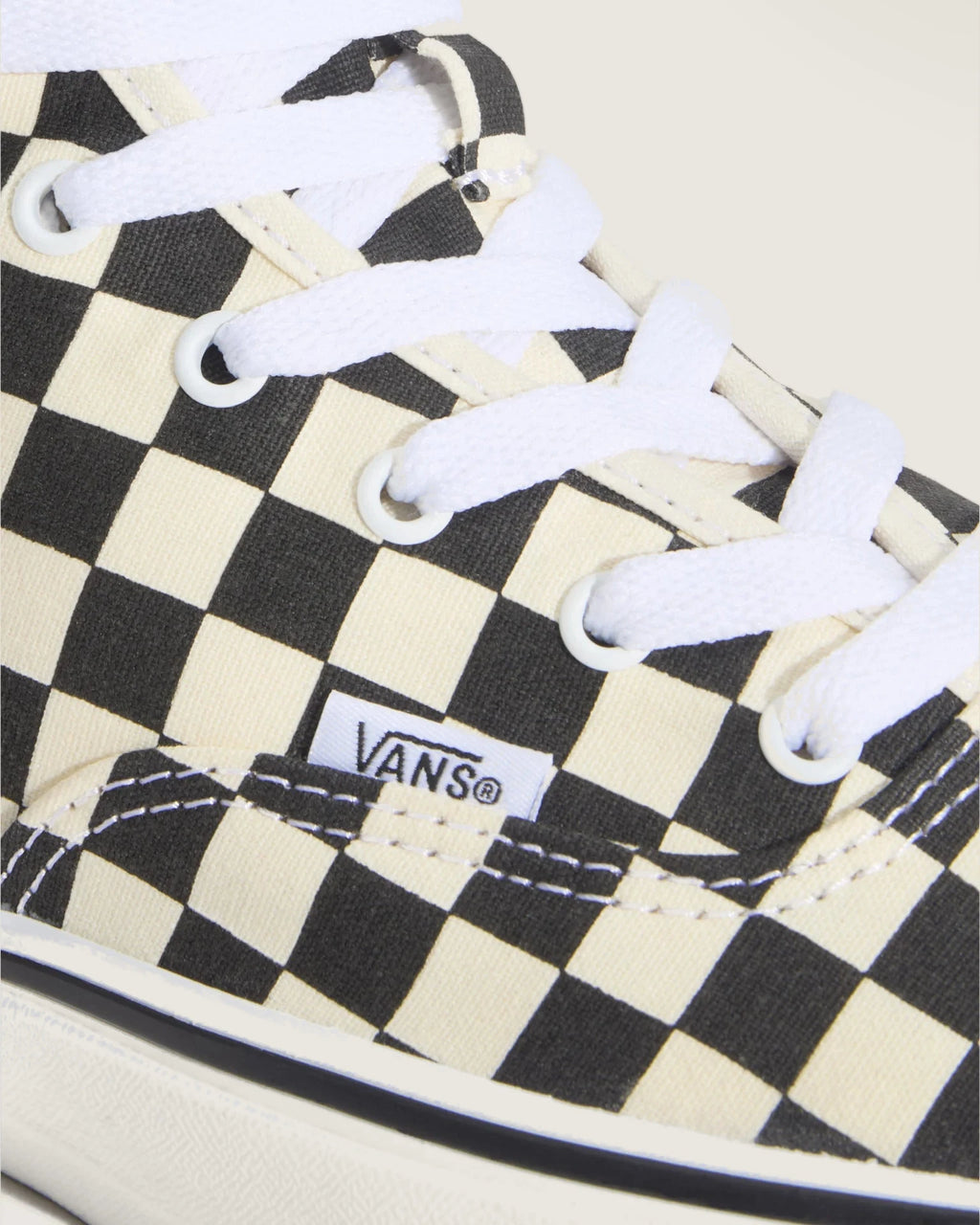 Vans Authentic Hi 2.0 CHECKERBOARD Black/True Whit Cipő VN000E8HBMW1 - 5