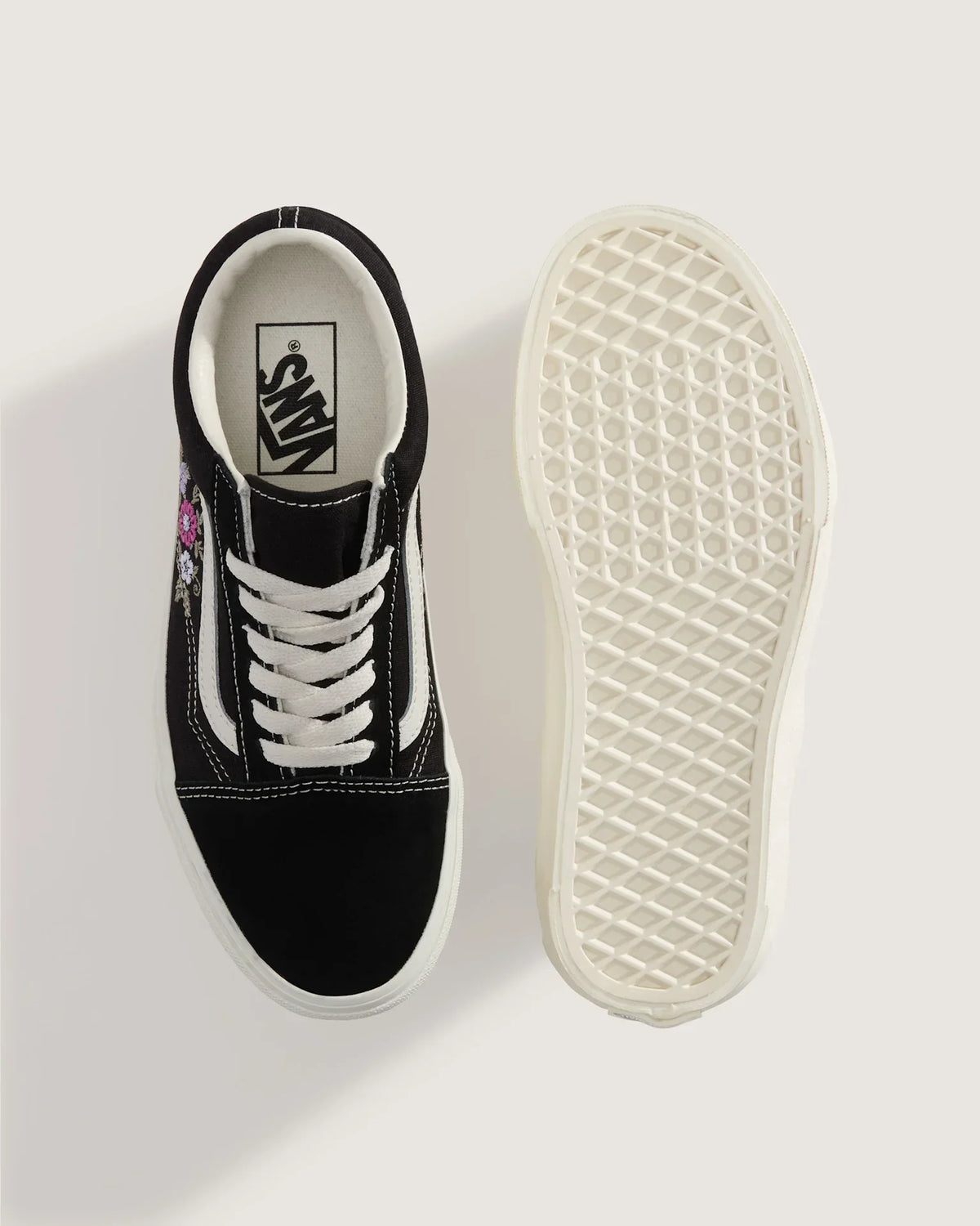 VANS Old Skool BLACK FLORAL Cipő VN000E8WF2B1 - 3
