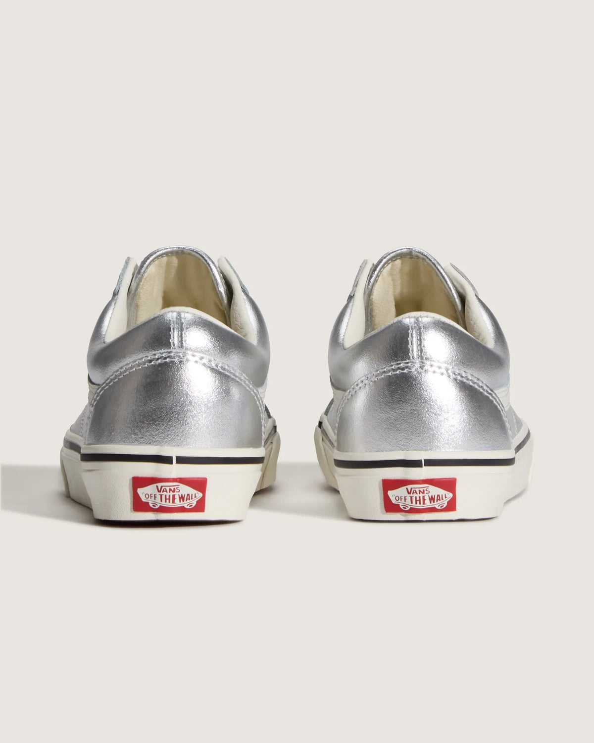 VANS Old Skool LEATHER Metallic Silver Cipő VN000E8WH271 - 4