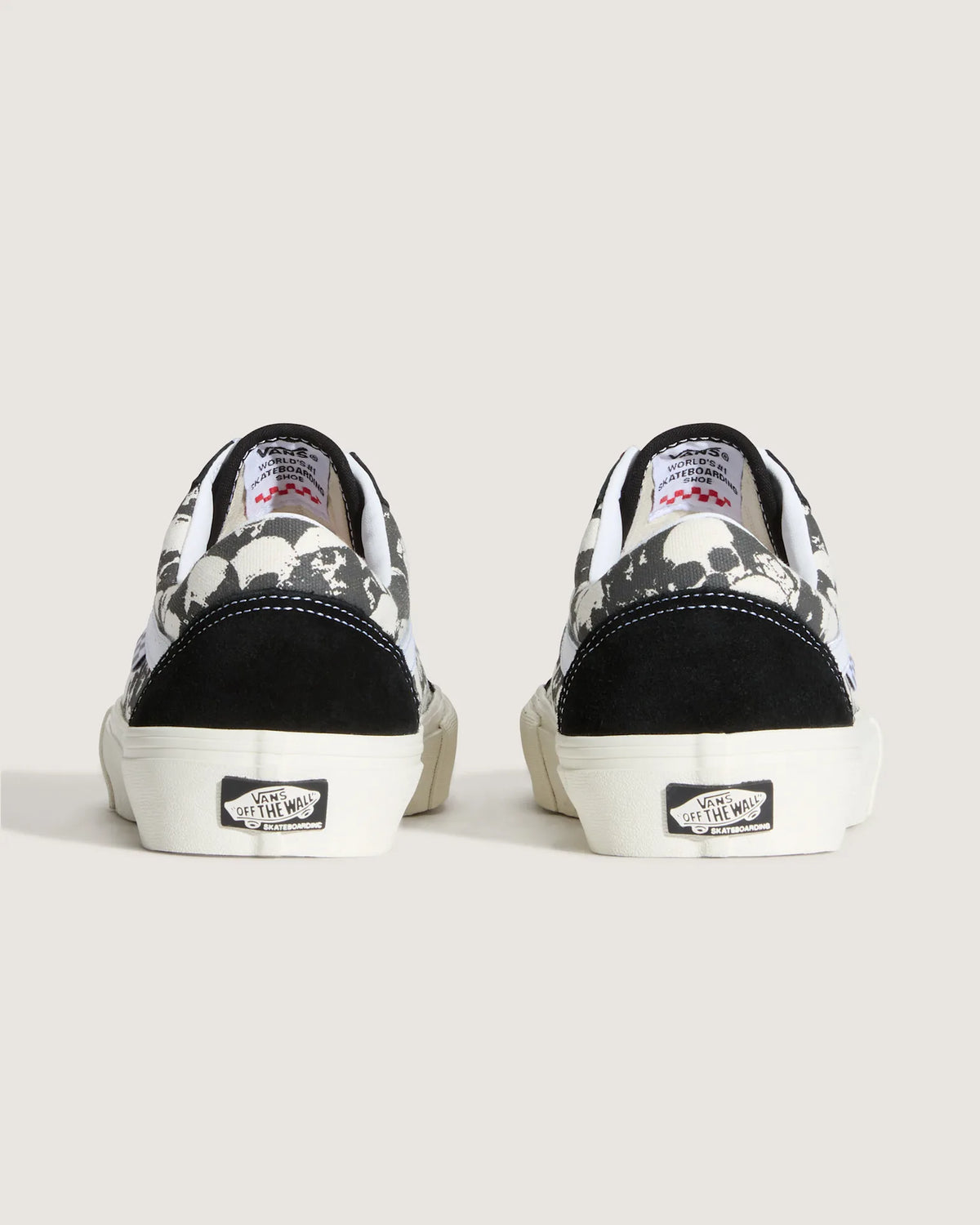 Vans Skate Old Skool SKULL PILE Black/White/Gum Cipő VN000EDN9X11 - 4