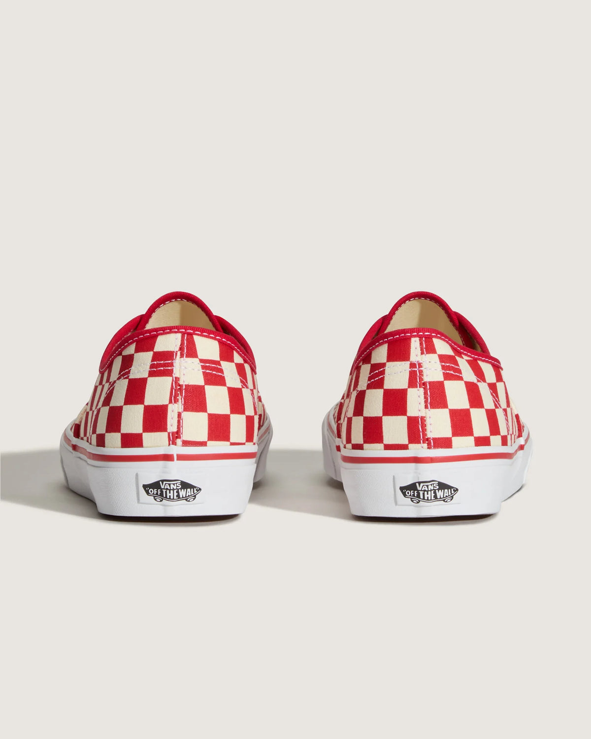 VANS Authentic PRIMARY CHECK RACING RED/WHITE Cipő VN000EGAR301 - 4