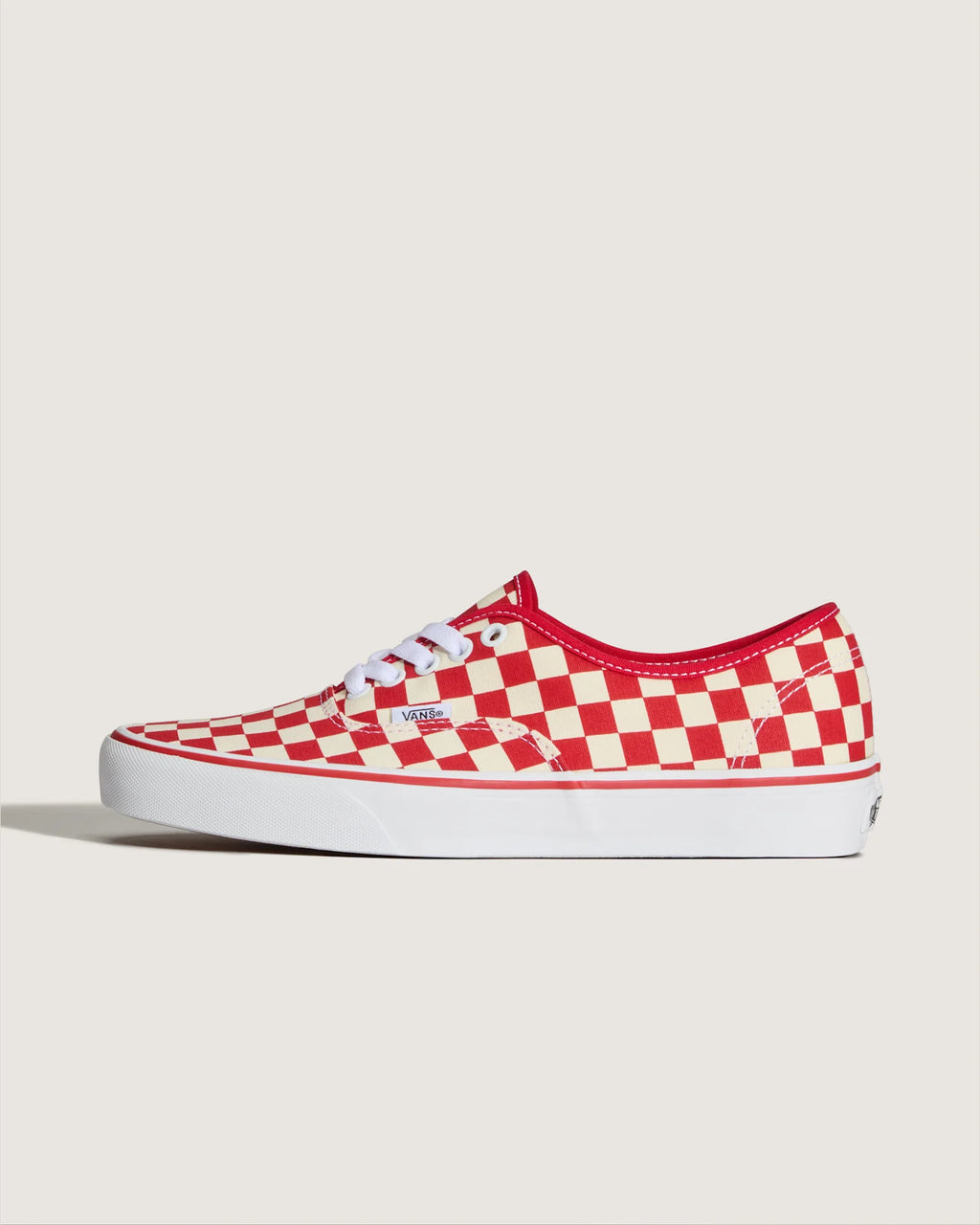 VANS Authentic PRIMARY CHECK RACING RED/WHITE Cipő VN000EGAR301 - 1