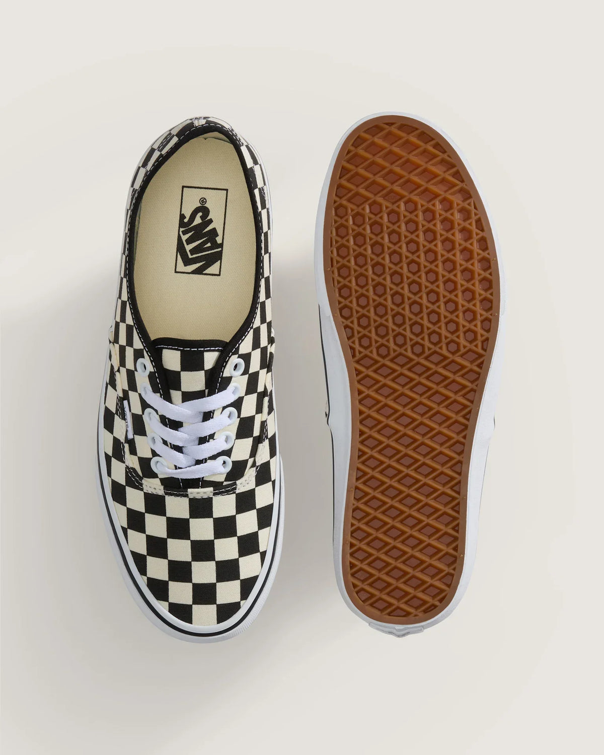 VANS Authentic PRIMARY CHECK Black/White Cipő VN000EGAY281 - 3