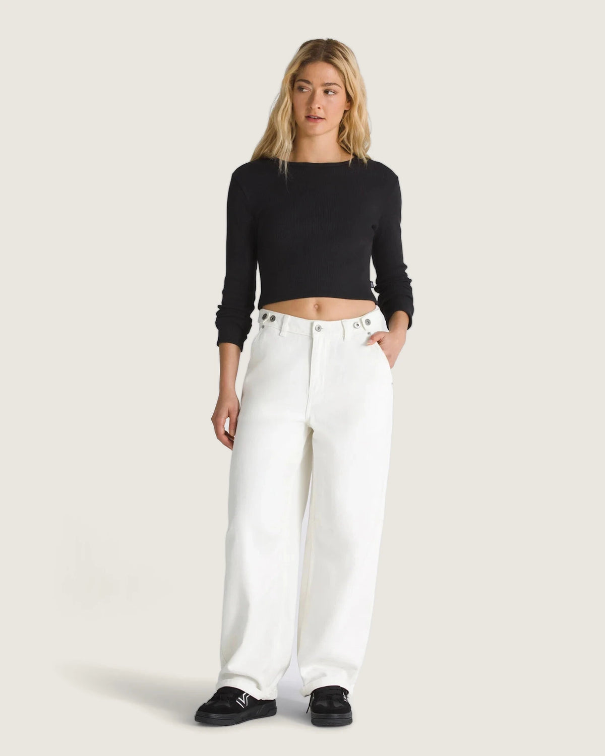 VANS Curbside Pant MARSHMALLOW Nadrág VN000FVHFS81 - 2