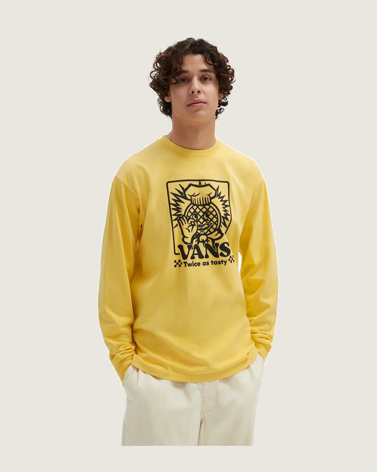 VANS TASTY TWICE L/S SAMOAN SUN Póló VN000G0ANB21 - 1