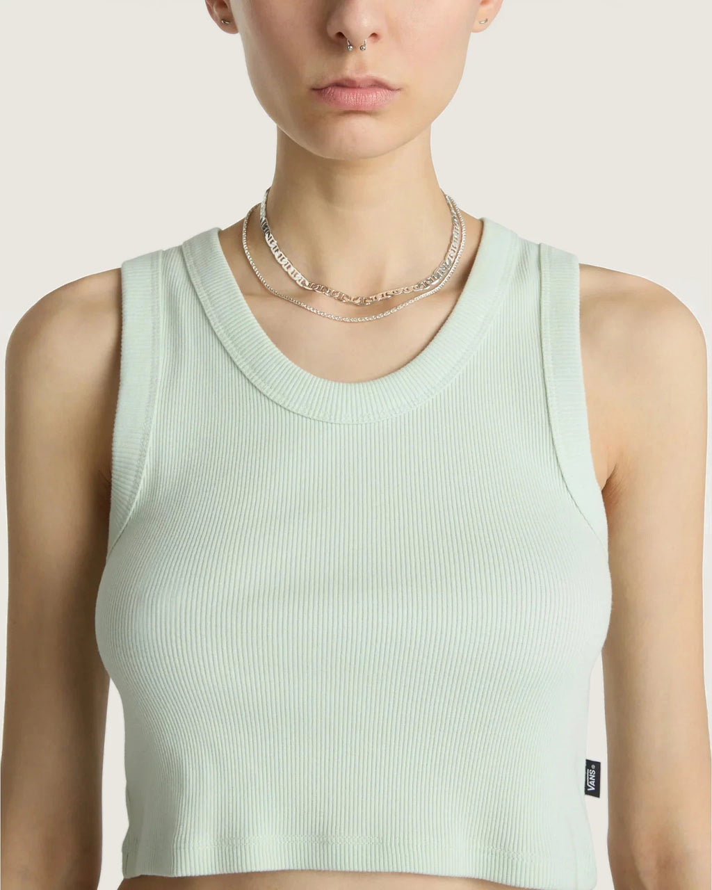 VANS Drew Rib Tank PALE AQUA Trikó kép 6
