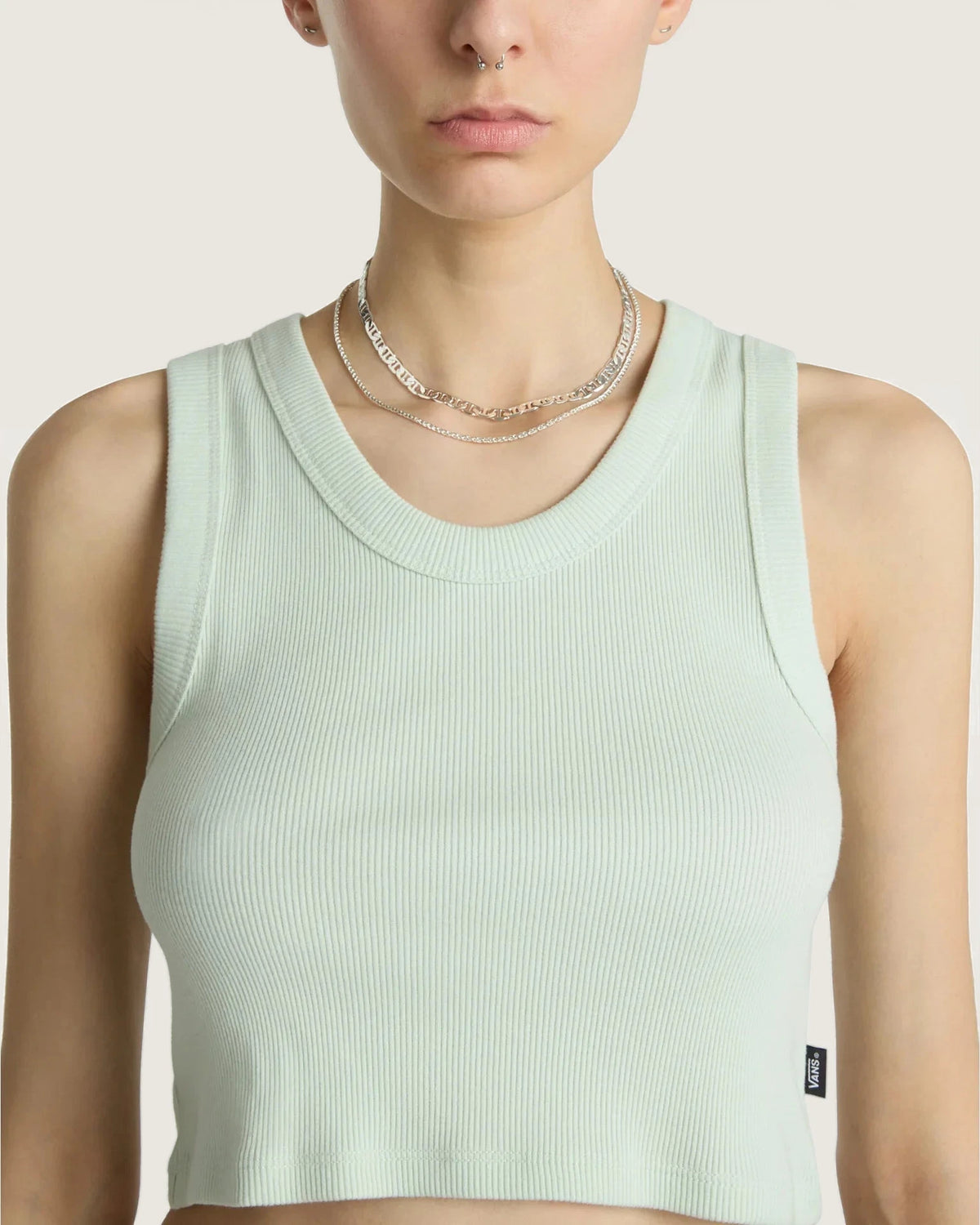 VANS Drew Rib Tank PALE AQUA Trikó kép 6