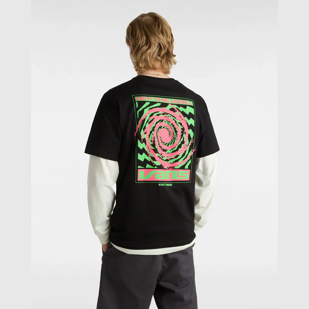 VANS WORMHOLE WARPED SS TEE Black kép 4