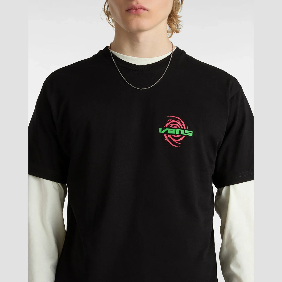 VANS WORMHOLE WARPED SS TEE Black kép 6