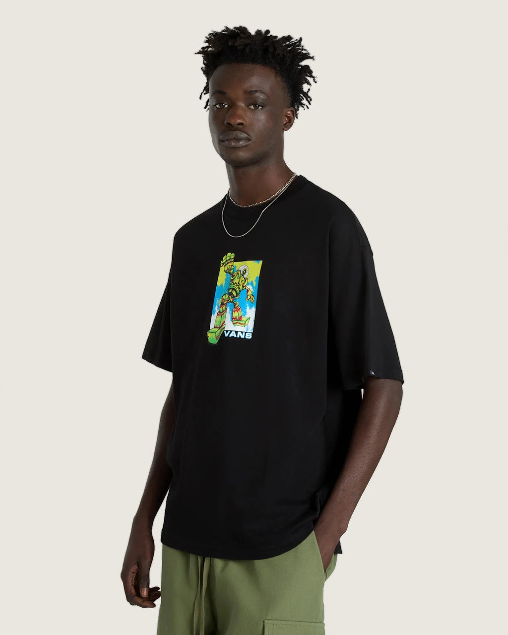 VANS GADGET SS TEE Black Póló VN000G4VBLK1 - 3