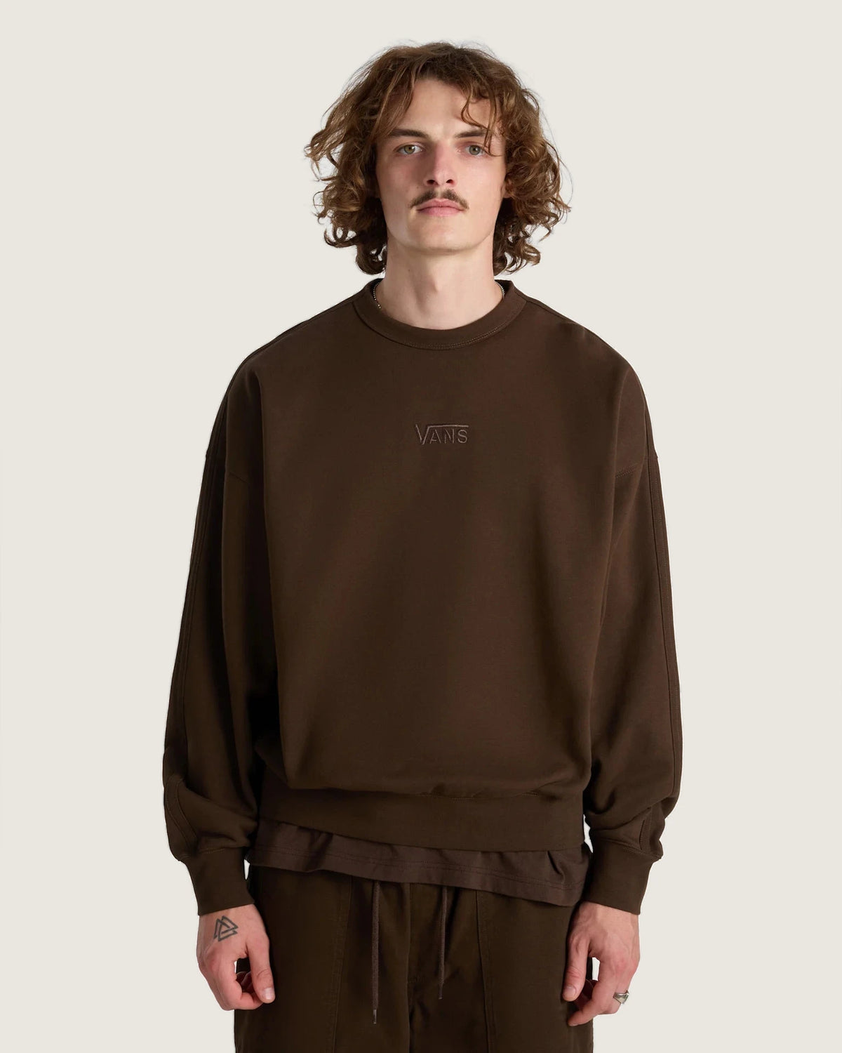 VANS LX Premium Crew Fleece DEMITASSE Pulóver VN000GBW3N11 - 3