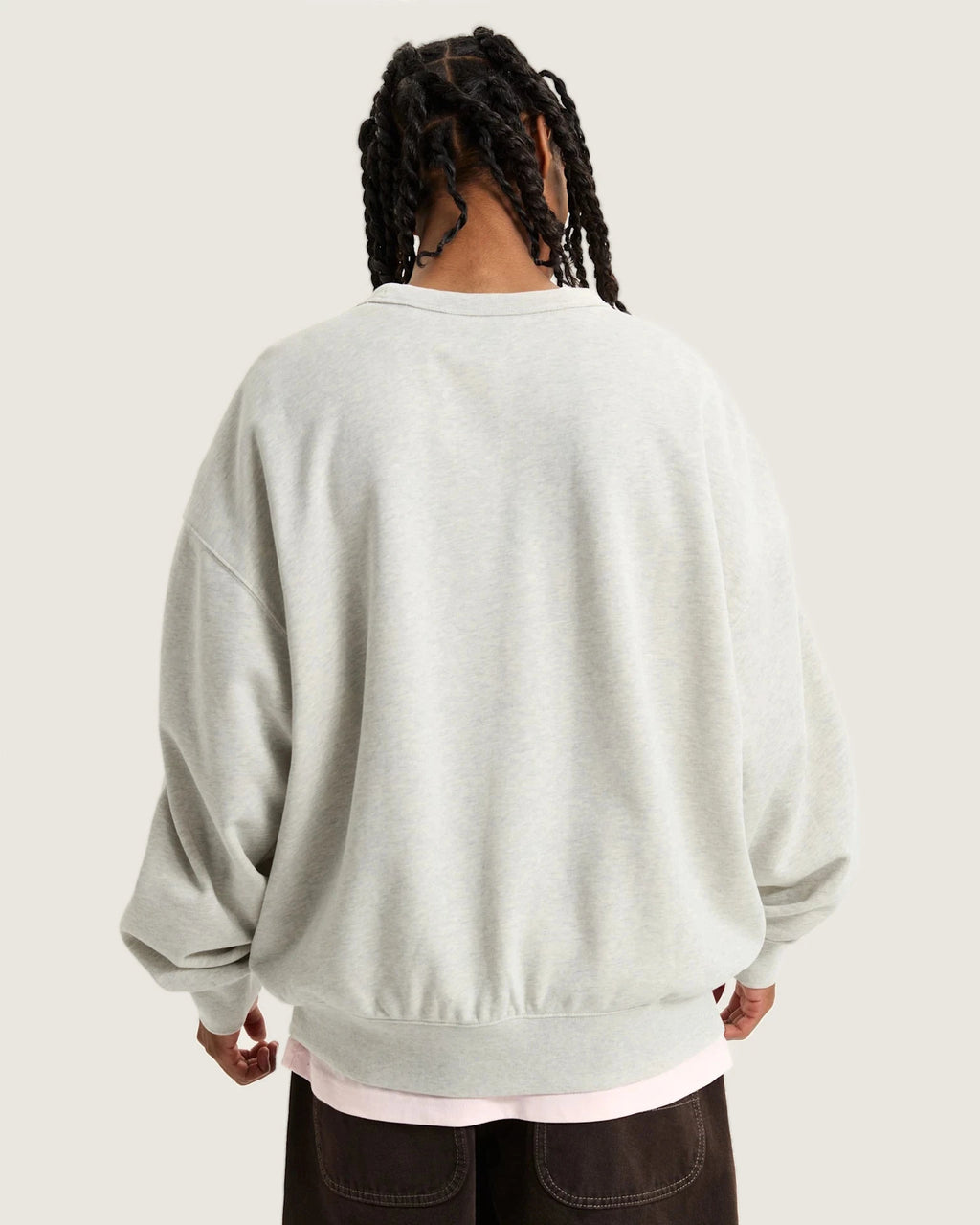 VANS LX Premium Crew Fleece ASH HEATHER Pulóver VN000GBWRKZ1 - 4