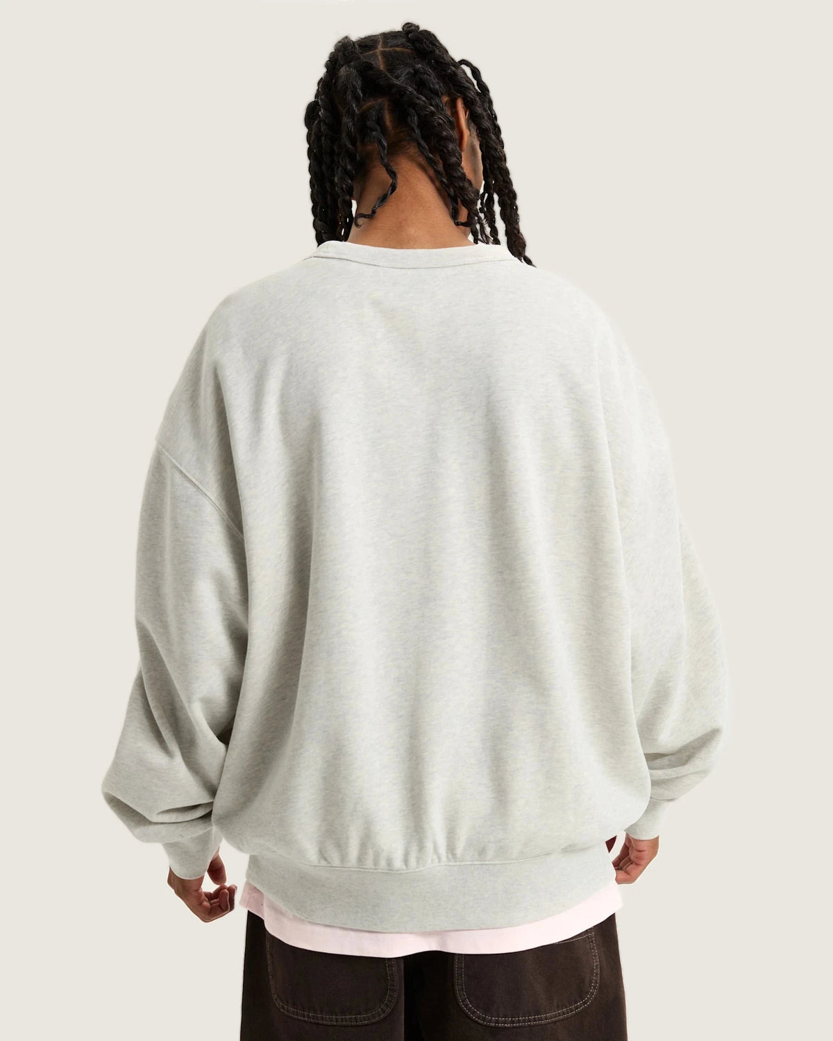 VANS LX Premium Crew Fleece ASH HEATHER Pulóver VN000GBWRKZ1 - 4