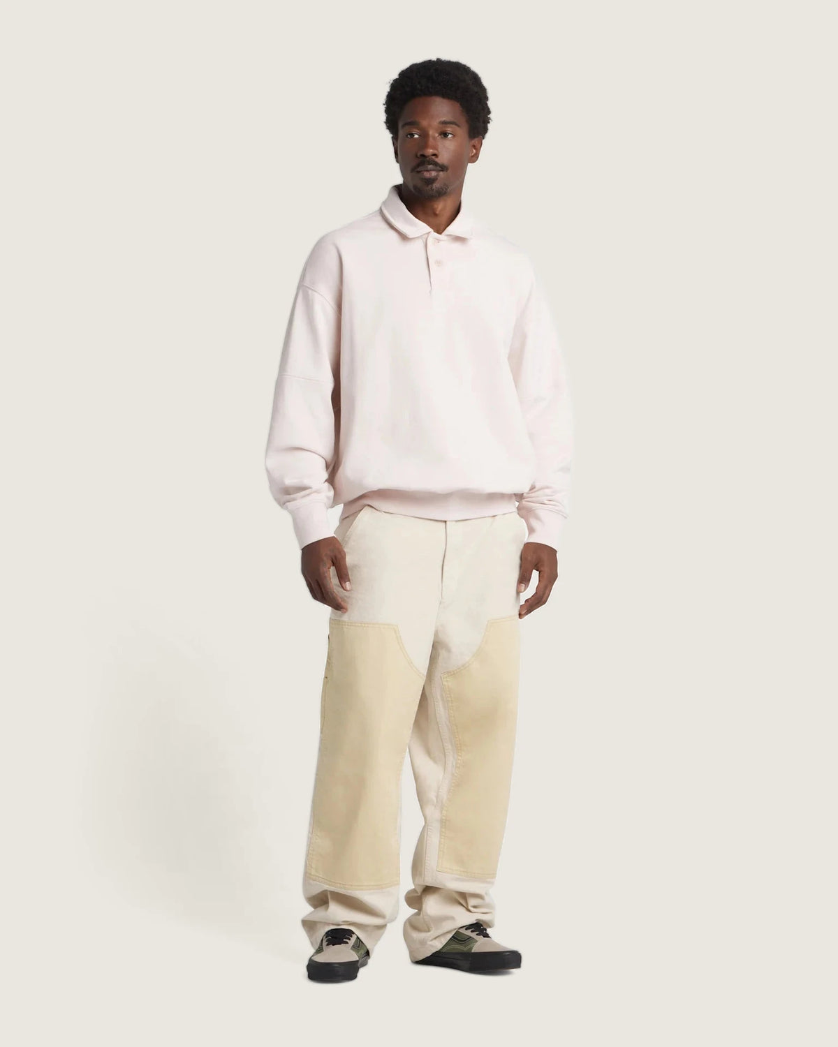VANS WASHED COLLARED FLEECE PEACH BLUSH Pulóver VN000GW2RF81 - 3