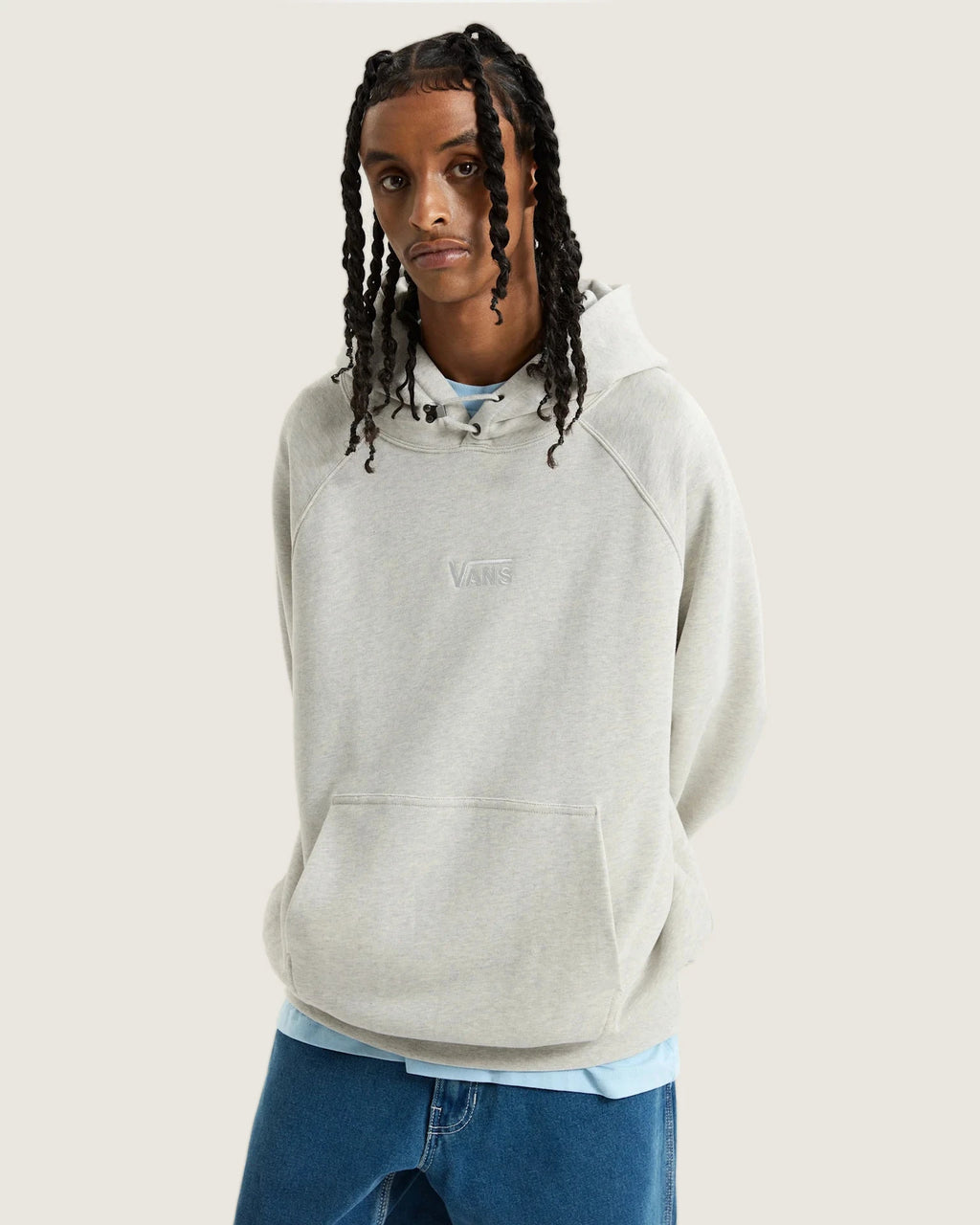 VANS LX Premium Hoodie Fleec ASH HEATHER Póló VN000GZ1RKZ1 - 3
