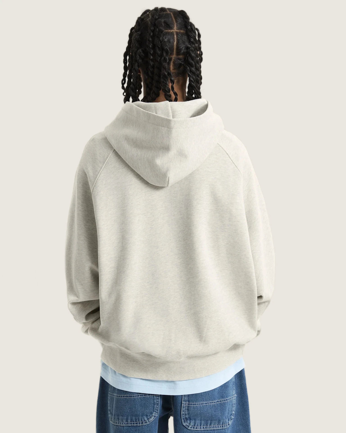 VANS LX Premium Hoodie Fleec ASH HEATHER Póló VN000GZ1RKZ1 - 4