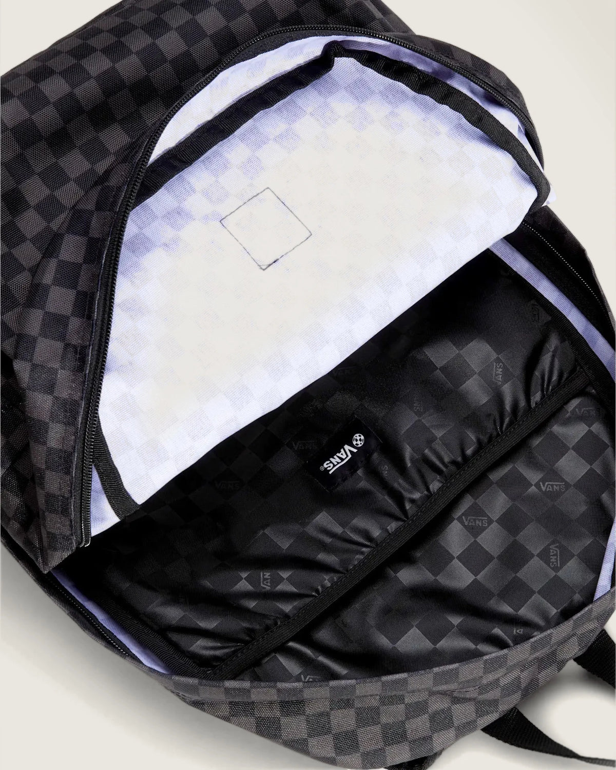 VANS Old Skool Check Backpack Black/Charcoal Hátizsák VN000H4XBA51 - 6