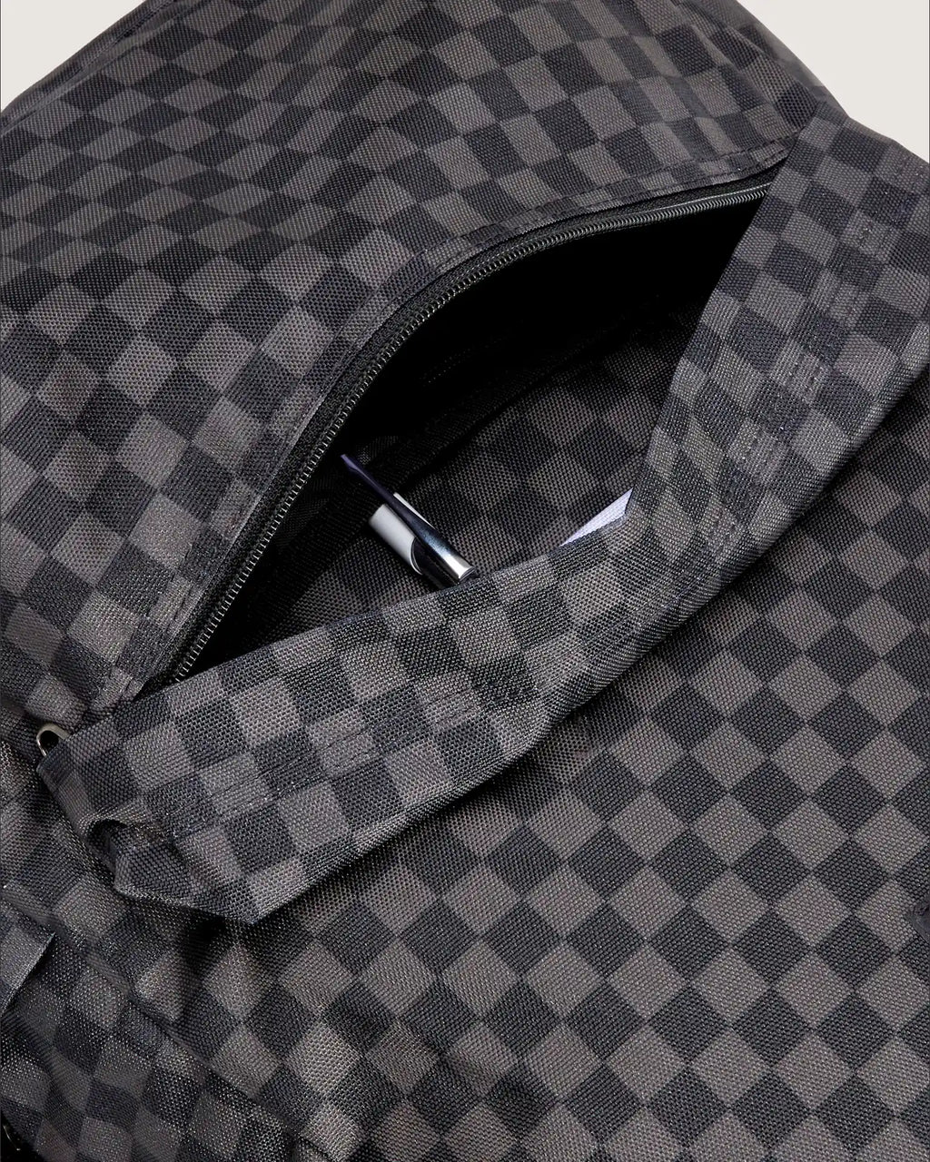 VANS Old Skool Check Backpack Black/Charcoal Hátizsák VN000H4XBA51 - 7