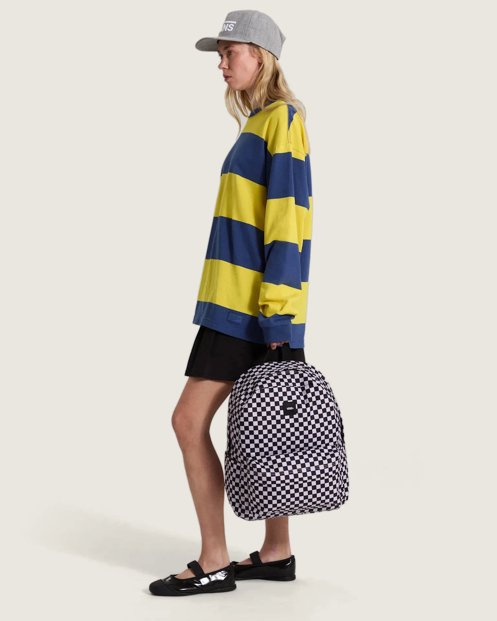 Vans Old Skool Check Backpack Pale Petal Kiegészítő VN000H4XH8H1 - 9