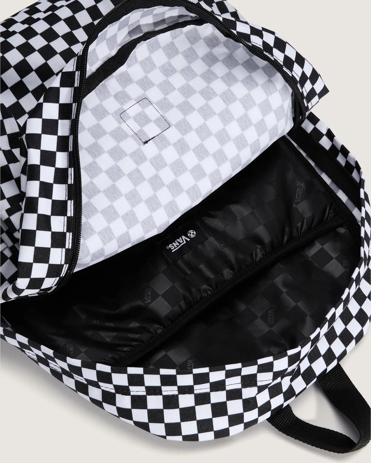 VANS Old Skool Check Backpack CHECKERBOARD Black/White Hátizsák VN000H4XY281 - 6
