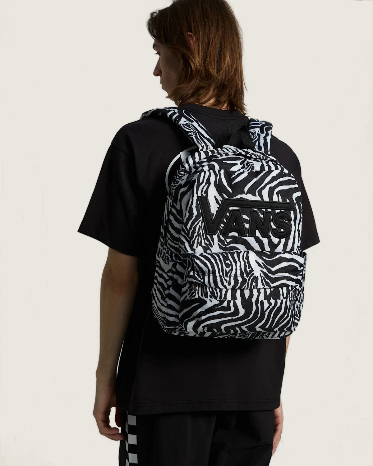 Vans Old Skool Drop V Backpack Black/Marshmallow Black/Marshmllw Kiegészítő VN000H4Z1KP1 - 8