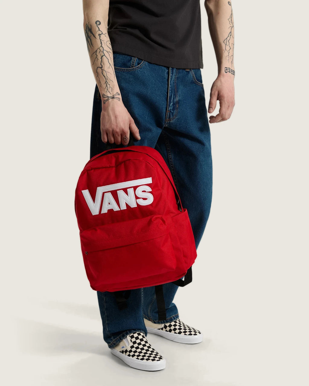 Vans Old Skool Drop V Backpack RACING RED Kiegészítő VN000H4ZIZQ1 - 9