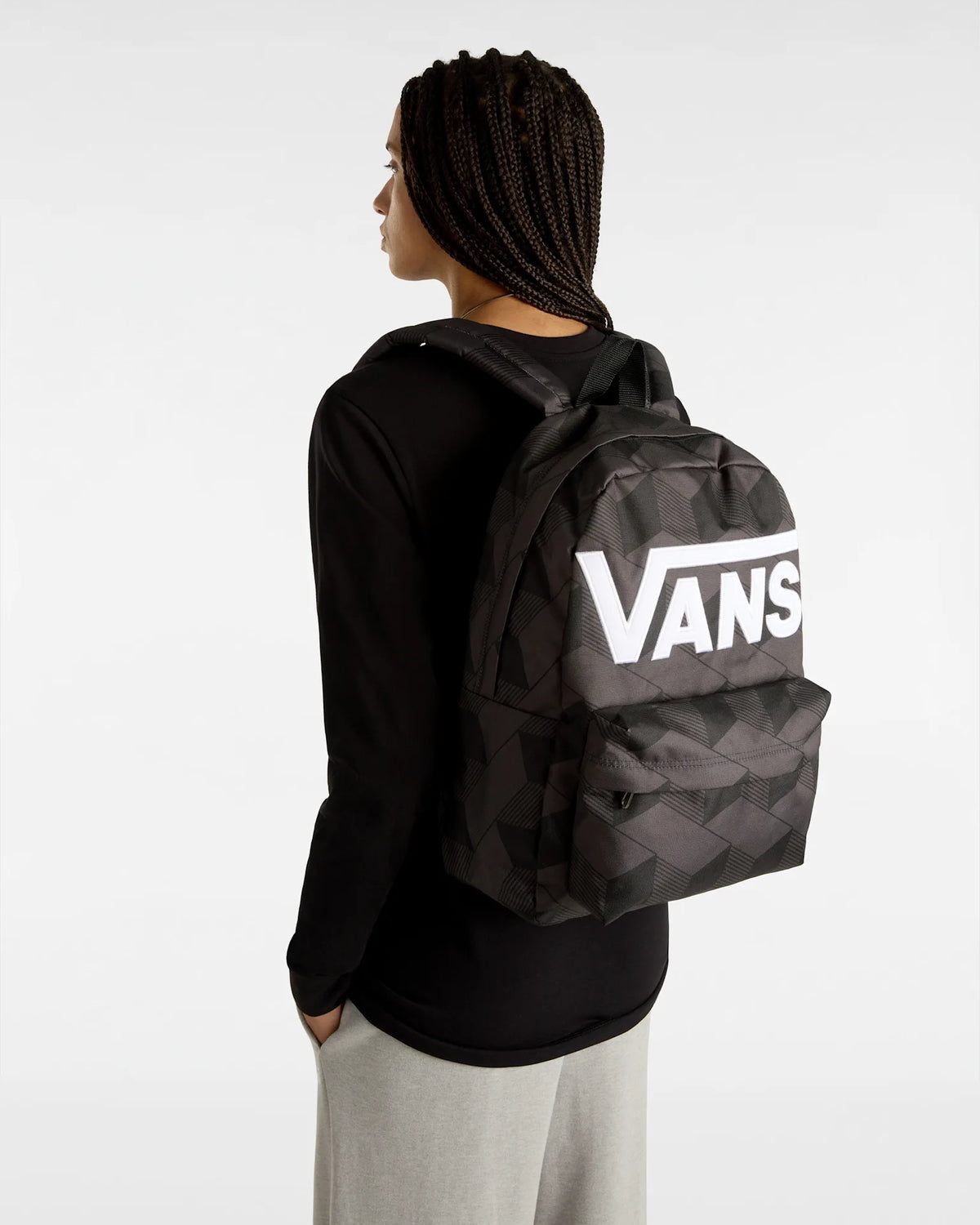 VANS Old Skool Drop V Backpack BLACK/ASPHALT VN000H4ZKOU1 - 6