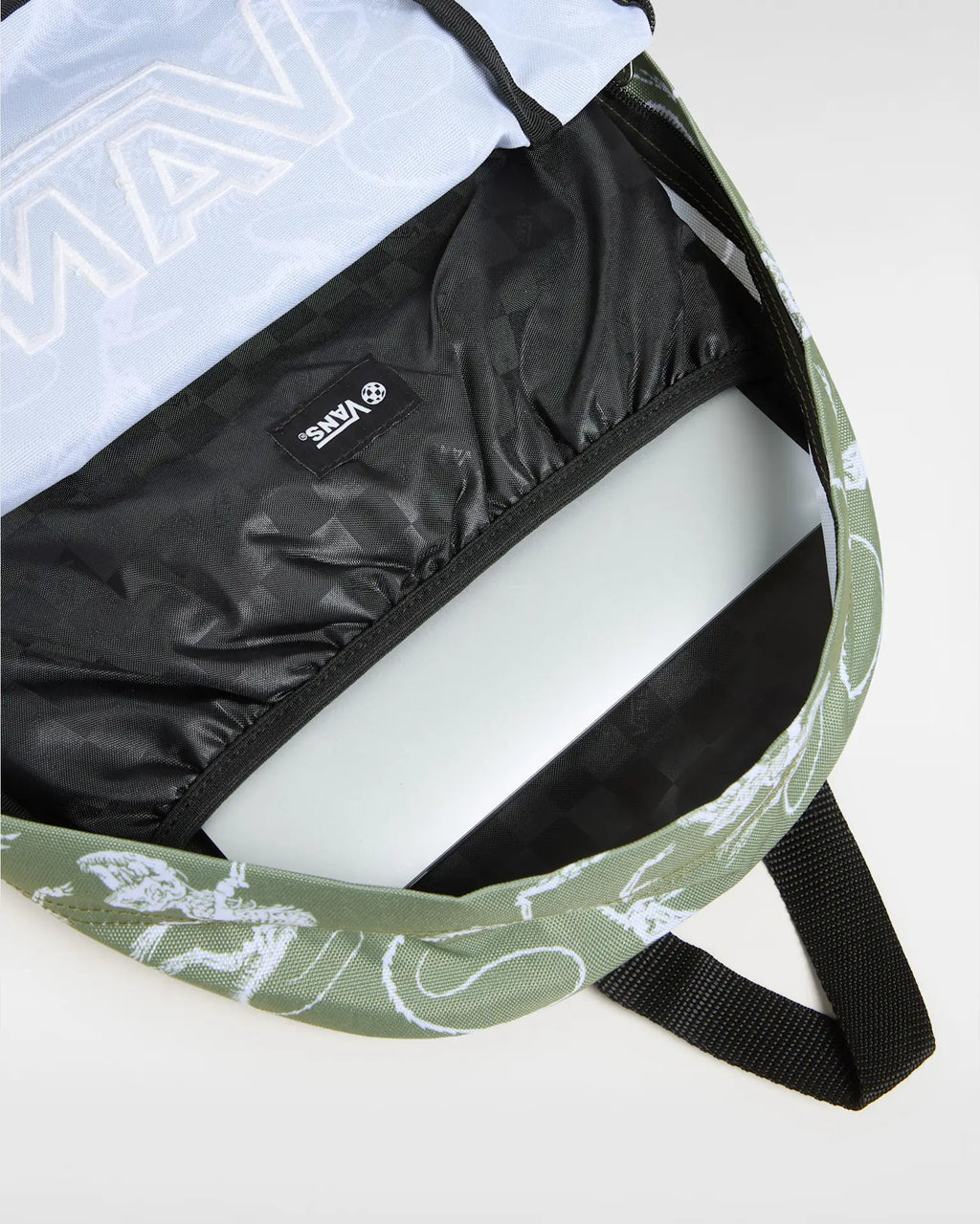 VANS Old Skool Grom Backpack LODEN GREEN/WHITE VN000H56CBO1 - 5