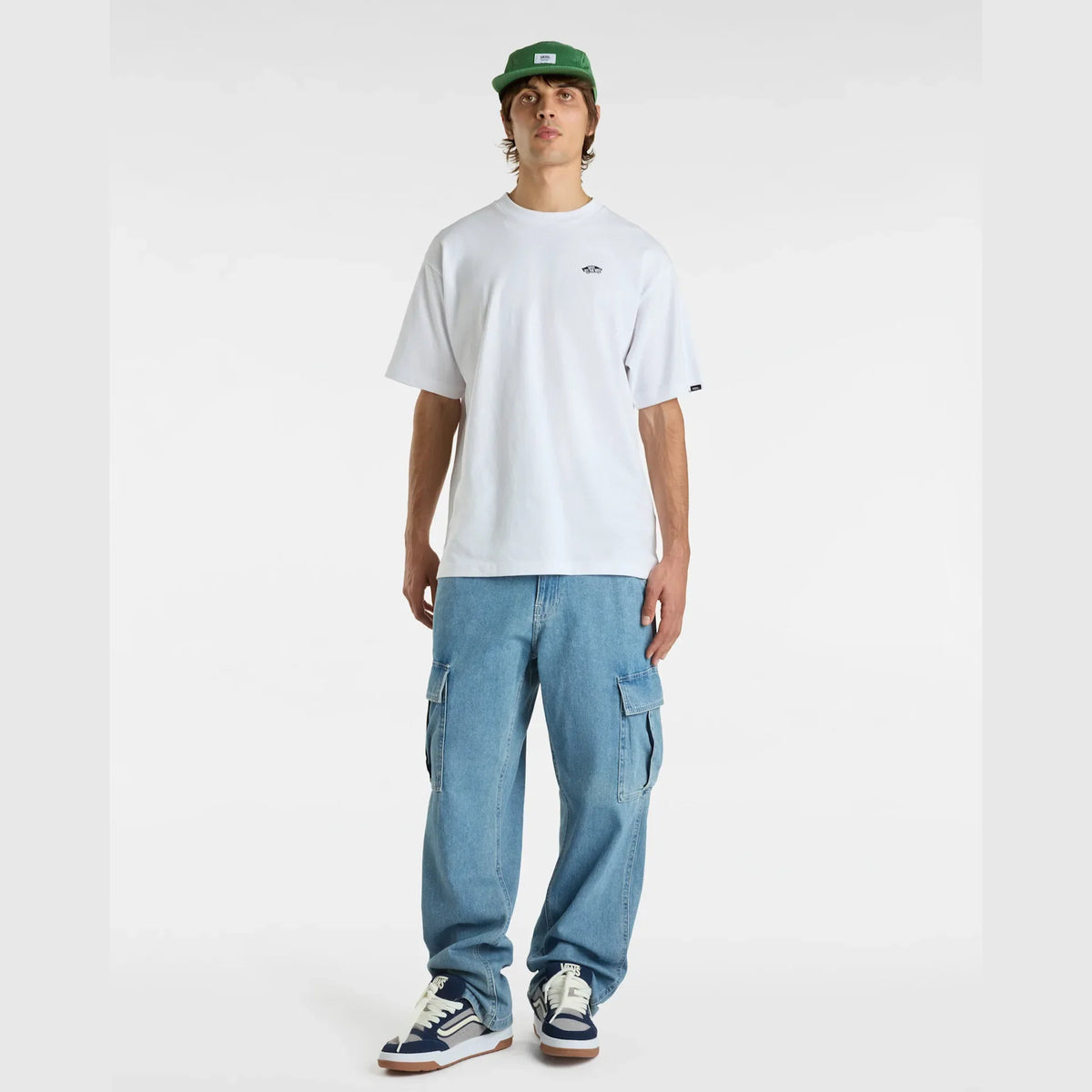 VANS Service Cargo Loose Denim Pant STONEWASH/BLUE kép 6