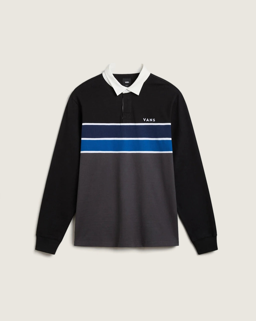 VANS Harrison Rugby LS Knit BLACK/ASPHALT Ing VN000HDZKOU1 - 1