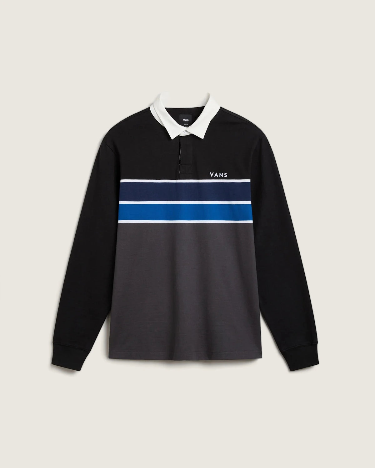 VANS Harrison Rugby LS Knit BLACK/ASPHALT Ing VN000HDZKOU1 - 1