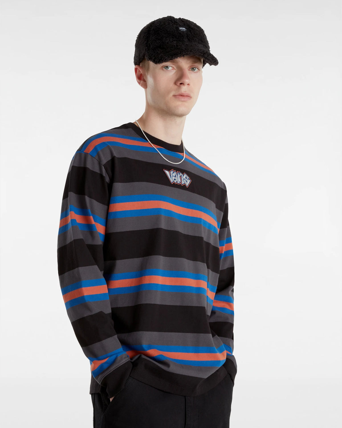 VANS Wilton LS Knit BLACK/ASPHALT Ing VN000HE2KOU1 - 3