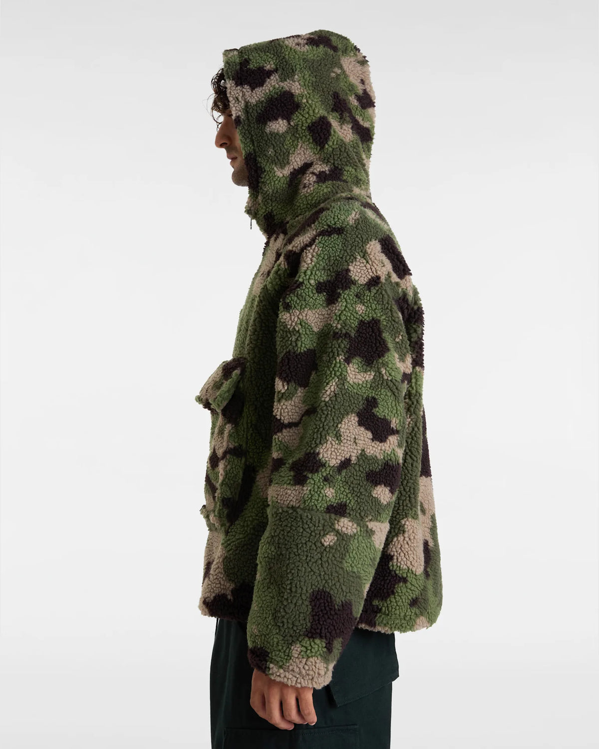 VANS LX Oversized Sherpa Hoo Classic Camo Pulóver VN000HN197I1 - 5