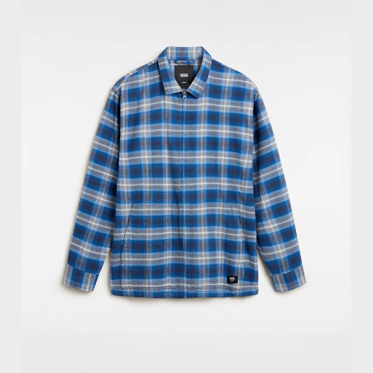 VANS MONTWOOD ZIP FLANNEL DRESS BLUES/TRUE BLUE kép 1