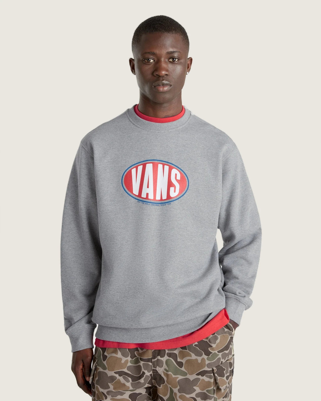 VANS Spray On Loose Crew Cement Heather Zokni VN000HPQ02F1 - 3