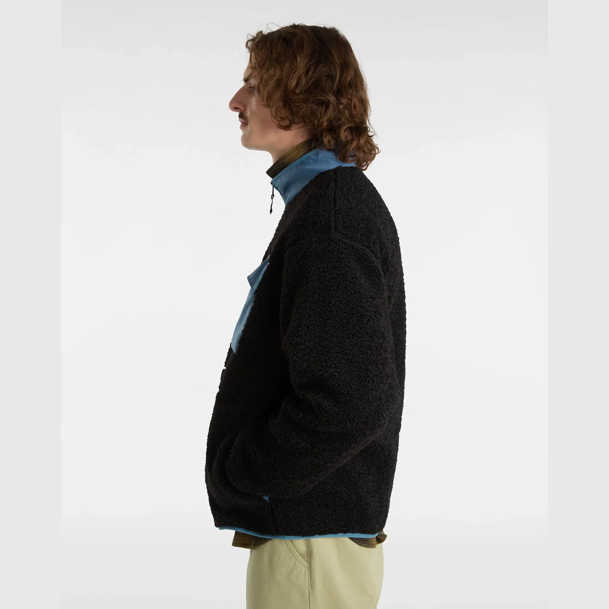 VANS DEBRUSK LOOSE SHERPA FZ BLACK/BLUESTONE kép 5