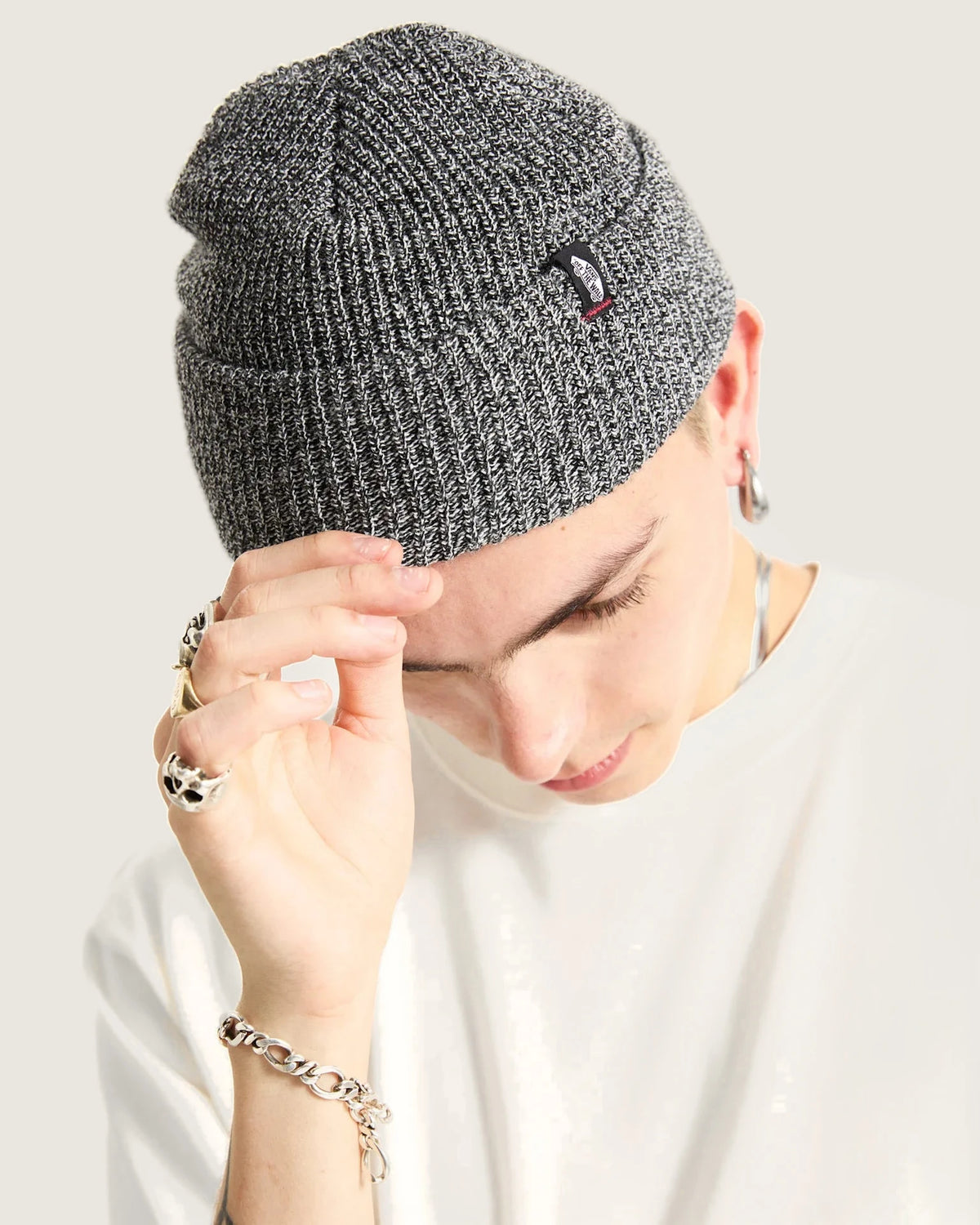 VANS Original Shallow Cuff Beanie BLACK/ASPHALT Beanie VN000HSQKOU1 - 4