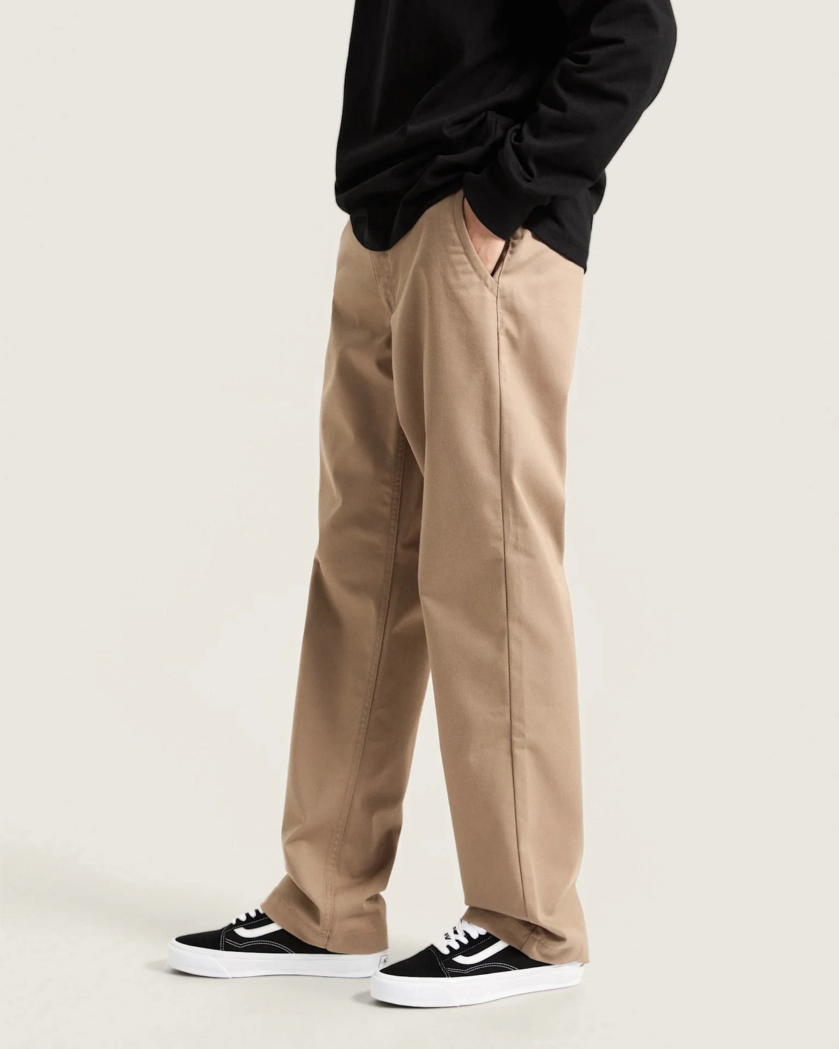 VANS Authentic Chino Relaxed Pant DESERT TAUPE Nadrág VN000HZBYEH1 - 5