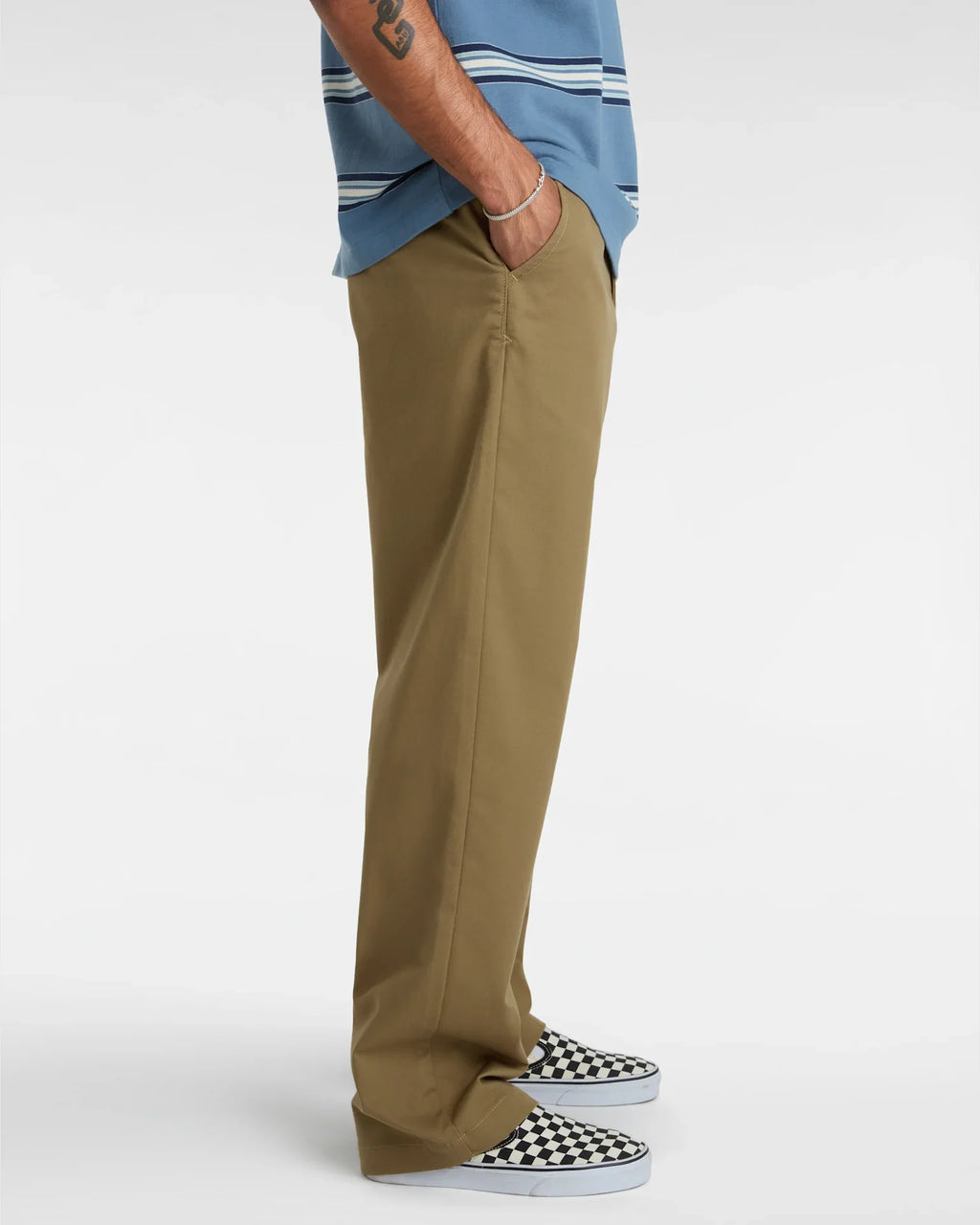 VANS Authentic Chino Loose Pant Gothic Olive Nadrág kép 5
